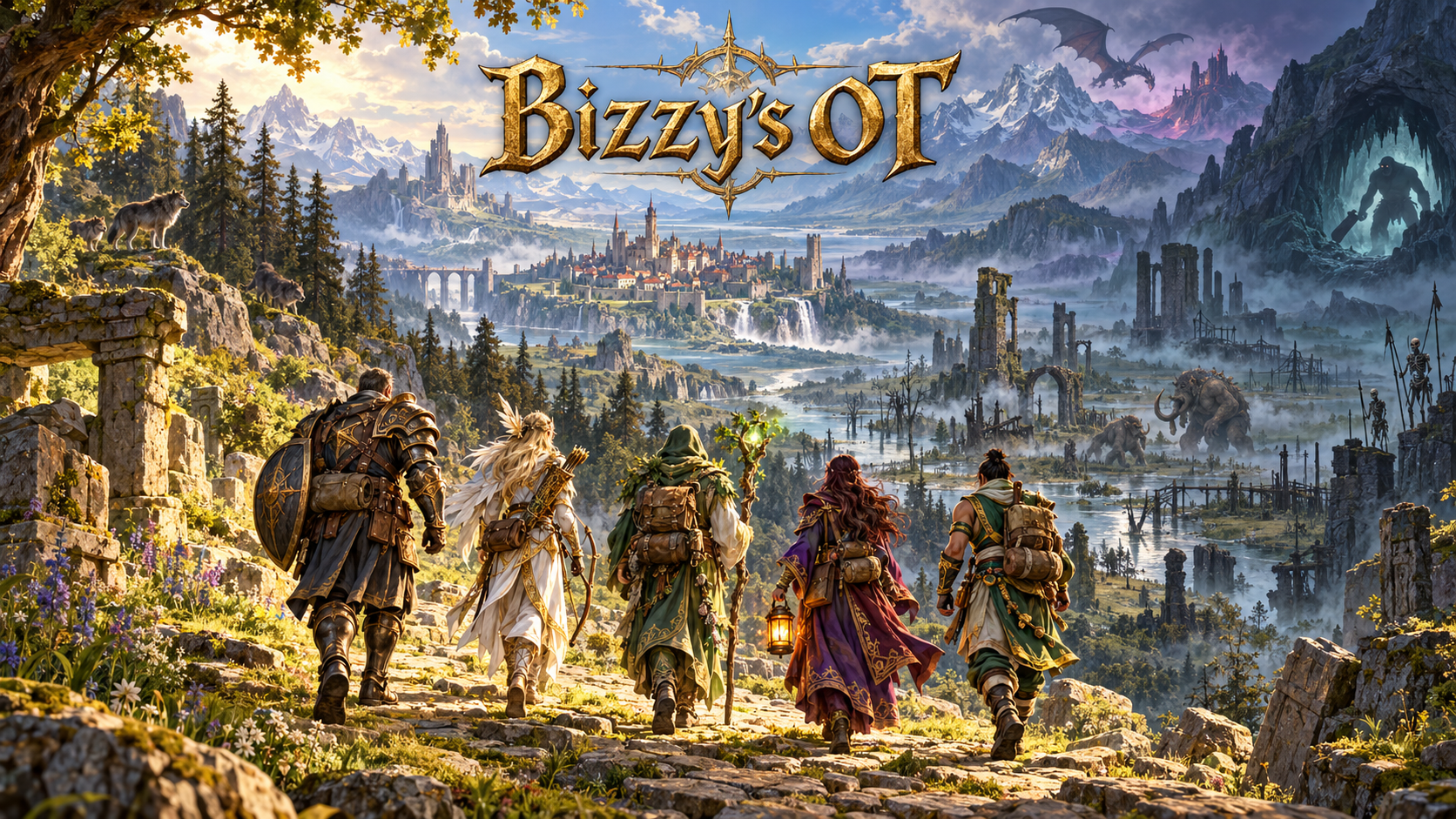 Bizzy&rsquo;s OT: five adventurers explore a vast wilderness with creatures beyond the trail
